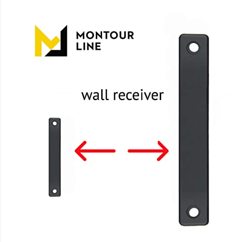 Montour Line WM115 Wall Mounted Retractable Belt Barrier with Magnetic Belt End, Magnetic Mount, Polished Stainless Steel Casing (8.5 ft Yellow Belt) - color: Yellow, size: 8.5 ft