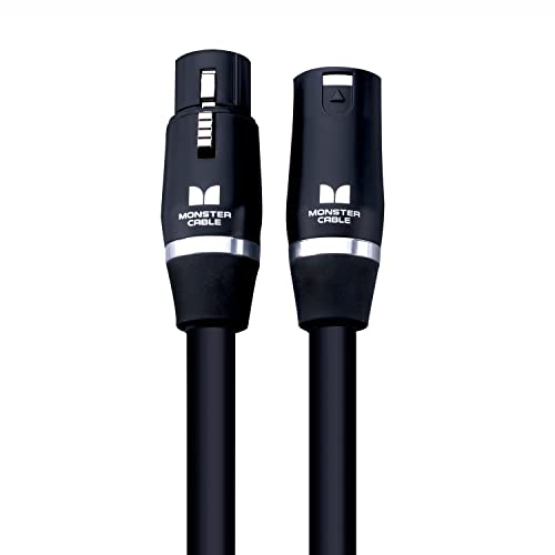 Monster Cable Prolink Studio Pro 2000 XLR Microphone Cable, 50 Foot Balanced Mic Cable, Gold XLR Male to Female Connectors, Multi-Gauge Wire Network Studio Cable - size: 50 Ft.