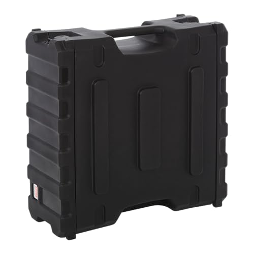 Gator Cases Pro Series 4U Rack Case, Standard 19" Depth (G-PRO-4U-19) | Made in the USA Molded Hard Shell Front & Rear Threaded Rack Rails Side Carry Handles - size: 4U Rack Space, style: Standard - 19" Deep