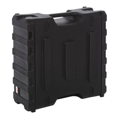 Gator Cases Pro Series 4U Rack Case, Standard 19" Depth (G-PRO-4U-19) | Made in the USA Molded Hard Shell Front & Rear Threaded Rack Rails Side Carry Handles - size: 4U Rack Space, style: Standard - 19" Deep