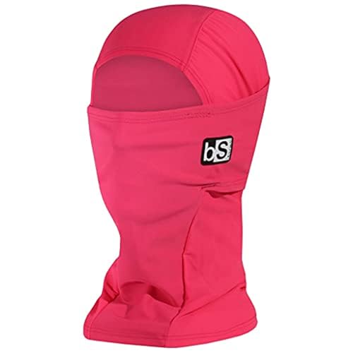 BLACKSTRAP Hood Balaclava Face Mask – Cold Weather Ski Mask, Breathable, Moisture-Wicking, and Helmet-Compatible - color: Bright Coral