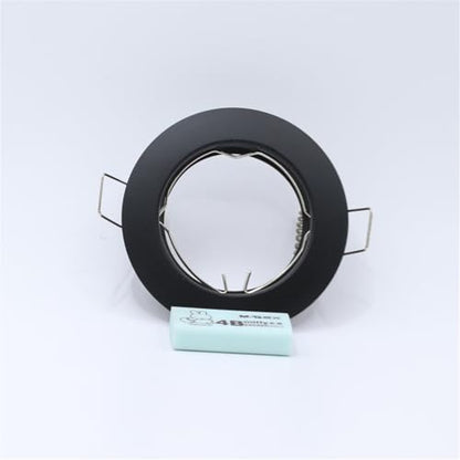 Pack of 10 Recessed Lighting Frame GU5.3 MR16 Fitting Black Ceiling Downlight Holder for Living Room 60mm(2.36in) Cutout(Black) - color: 1365-BK-10pack