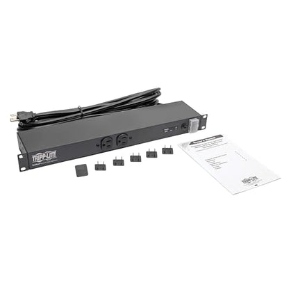 Tripp Lite 12-Outlet Rackmount PDU Isobar Surge Protector Power Strip, 15A, 3840 Joules, 15ft Cord with 5-15P Plug, 1U Rack-Mount, Lifetime Manufacturer's Warranty & $25,000 Insurance (ISOBAR12ULTRA) - size: 15 Amps, style: Premium Surge Protection