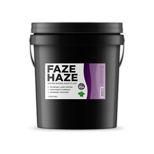 Faze Haze - Professional Water Based Haze Juice - for use in Antari Fazers, Chauvet Hazers, Base Hazer Pro and Martin Compact Hazers - 5 Gallon Pail