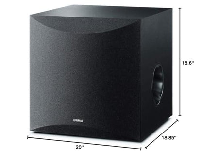 Yamaha Audio 10" 100W Powered Subwoofer - Black (NS-SW100BL) | 10-inch 100W powered subwoofer with Twisted Flare Port and Advanced YST II for movies, music and home theater