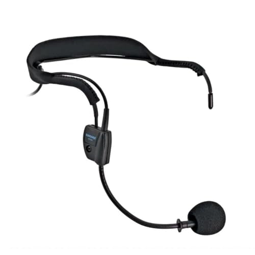 Shure WH20 Wired Dynamic Headset Microphone - XLR | Rugged lightweight headset mic with secure fit and 3-pin XLR connector for instructors and musicians - style: XLR