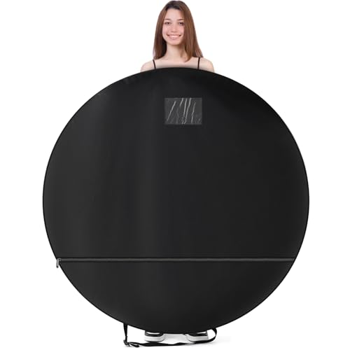 Abbylike 45 Inch Extra Large Tutu Garment Bag Waterproof Foldable, Black