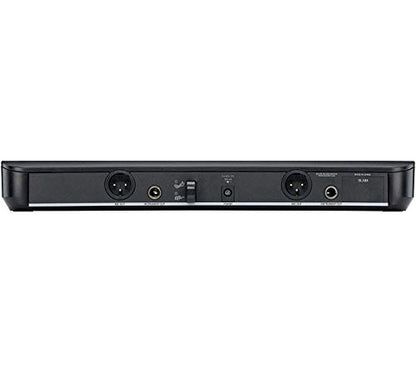 Shure BLX288/SM58 Dual-Channel Wireless Audio System J11 Band (596–620 MHz) – BLX88 Receiver, (2) BLX2 Transmitters with SM58 Dynamic Mic, Up to 14 Hr Battery, 300 ft Range | BLX88 Receiver, (2) BLX2 Transmitters with SM58 Dynamic Mic, Up to 14 Hr Battery