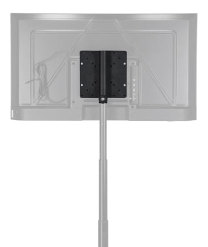 Rockville Acc-TV Speaker Pole Mount for TV Monitors, Up to 66 lbs, VESA | Universal VESA 75x75 to 400x400, 35mm Pole, Steel Construction, 3.1 lbs Portable, M6/M8 Hardware Included