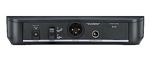 Shure BLX14/P31 Headset Audio System J11 Band (596–620 MHz) – BLX4 Receiver, BLX1 Bodypack & PGA31 Cardioid Headset Mic, Up to 14 Hr Battery, 300 ft Range - style: J11 Band (596-616 MHz)