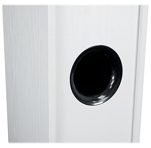 Rockville RockTower 64W Passive Tower Speaker, 4 Ohm, White, High-Fidelity Sound, Detachable Grille, 3-Way, 6.5", 500W, MDF, Perfect for Home Audio - color: White