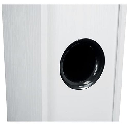 Rockville RockTower 64W Passive Tower Speaker, 4 Ohm, White, High-Fidelity Sound, Detachable Grille, 3-Way, 6.5", 500W, MDF, Perfect for Home Audio - color: White