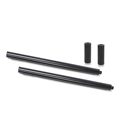 Sound Town 2-Pack 20" Subwoofer/Speaker Extender Poles with M20 Threaded Lower End and 35mm Adapter, 110 LB Load Capacity, Black (STSD-ADM20B-PAIR) - size: 20", M20 Thread, 35mm Adapter, Black