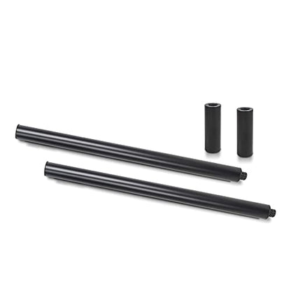 Sound Town 2-Pack 20" Subwoofer/Speaker Extender Poles with M20 Threaded Lower End and 35mm Adapter, 110 LB Load Capacity, Black (STSD-ADM20B-PAIR) - size: 20", M20 Thread, 35mm Adapter, Black