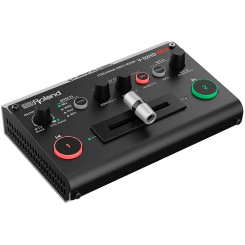 Roland V-02HD MK II – Streaming Video Mixer – The World’s Easiest Two-Camera Livestreaming Solution. Ideal for Online Teachers, Gamers, Worship and All Other Content Makers - style: V-02HD MK II