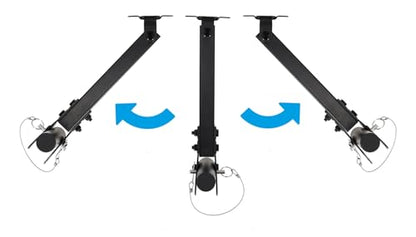 Rockville RPW30 Adjustable Wall Mount Bracket Pair for PA Speakers, 110 lb | Heavy Duty Steel, 110 lb Capacity Each, Horizontal and Vertical Tilt, Includes Mounting Hardware, for PA Speaker Installation - style: Tilt and Swivel