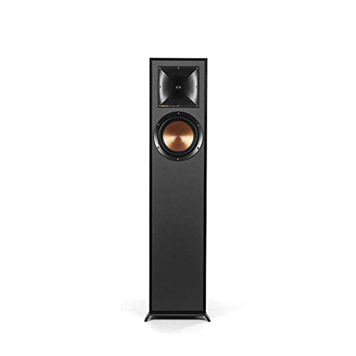 Klipsch R-610F Floorstanding Speaker, Black | Home audio and home theater with 1-inch aluminum tweeter, 6.5-inch copper woofer and 5-year warranty