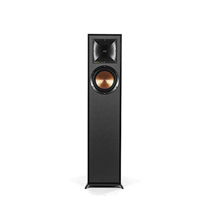 Klipsch R-610F Floorstanding Speaker, Black | Home audio and home theater with 1-inch aluminum tweeter, 6.5-inch copper woofer and 5-year warranty