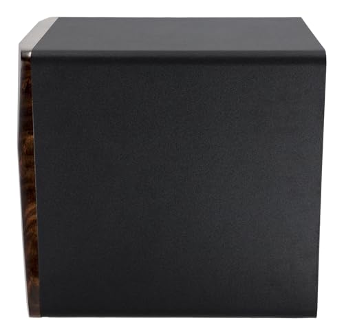Rockville APM10D Active Studio Subwoofer in Dark Wood, 10", 400W, MDF Wood, RCA/XLR/Optical, Front-Firing Port, Perfect for Studios and Music Production - color: dark wood