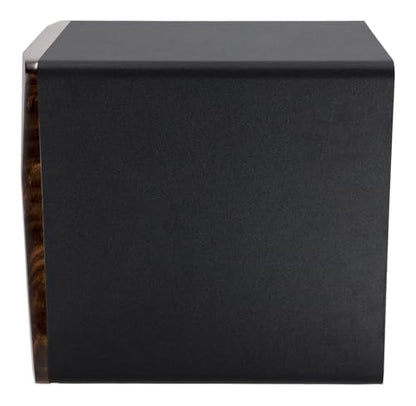 Rockville APM10D Active Studio Subwoofer in Dark Wood, 10", 400W, MDF Wood, RCA/XLR/Optical, Front-Firing Port, Perfect for Studios and Music Production - color: dark wood