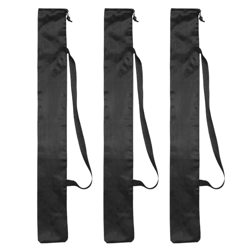 PATIKIL 34 x 4 Inch Tripod Carrying Case, 3 Pack Camera Tripod Carrying Bags Oxford Cloth Padded Bag for Camera Gear Mic Light Stand Sheet Music Photography Accessories, Black - size: 34 x 4 Inch