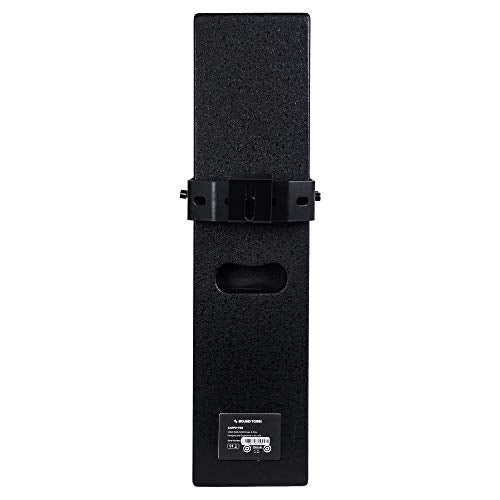 Sound Town Pair of Passive Wall-Mount Column Mini Line Array Speakers with 4 x 5” Woofers, Black for Live Event, Church, Conference, Lounge, CARPO-V5B