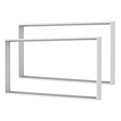 2x4FT Surface Mount Kit for LED Flat Panel Light, 3.15" Width, 2Pack | 24"x48" Sturdy Aluminum Surface Mount Bracket, 2' by 4' Flush Kit, 2 Set 4Ft x 2Ft Metal Frame for Troffer Lights - size: 2x4FT-2Pack