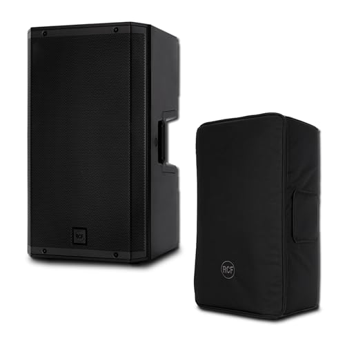 RCF ART-915A 2100W 15-Inch Two-Way Active PA Loudspeaker Bundle with ART-COVER-915 Padded Protective Cover — 131 dB FiRPHASE DSP PA Speaker for Mobile DJs, Wedding Sound, Live Bands, House of Worship