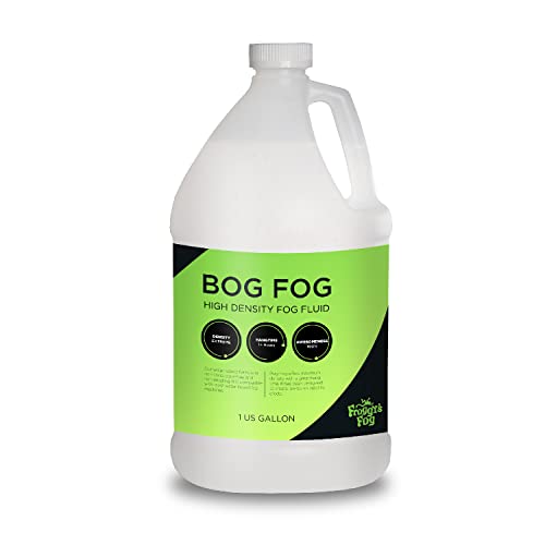 Froggy's Fog Bog Fog Juice, High-Density, Long-Lasting Fog Fluid for Water-Based Fog Machines, Perfect for Professional and Home Haunters, Theme Parks, and Lighting Designers, 1 Gallon - size: Gallon