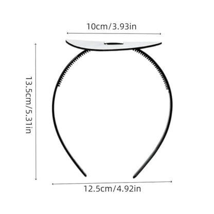 Graduation Cap Headband, 1PCS Black Circle Firm Anti-fall Hair Band for Graduation Hat, Graduation Gifts Hat Accessories for Graduates, Students, Women (Grad Cap Not Included) - color: Style 2