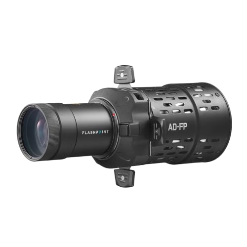 Flashpoint Flash Projector AD Mount with 50° Lens for Studio Strobes, GOBO Projection Attachment, Compatible Godox AD300Pro AD400Pro and XPLOR 300 Pro 400