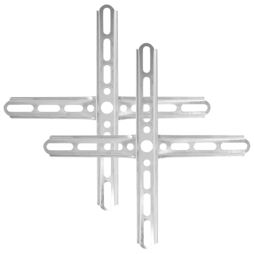 ARTIBETTER Light Fixture Mounting Bracket Crossbar 2 Sets Ceiling Light Brackets Iron Silver 7.1X7.1X0.4 Inches Easy Install