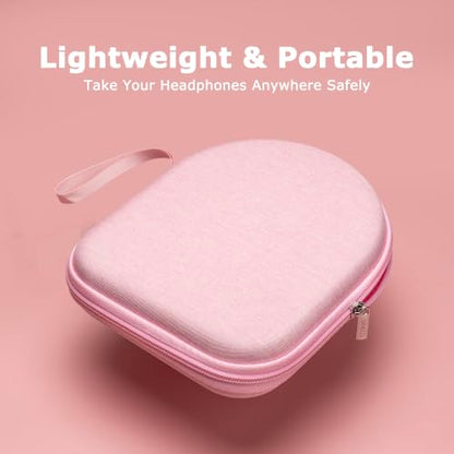 Ginsco Case Compatible with JBL Tune 510BT/520BT/500BT, Compatiblewith Sony WH-CH520/510, Compatible with JBL Junior 320, Ultra-Slim Hard Shell Headphone Case for On Ear Headphones (Pink) - color: Pink