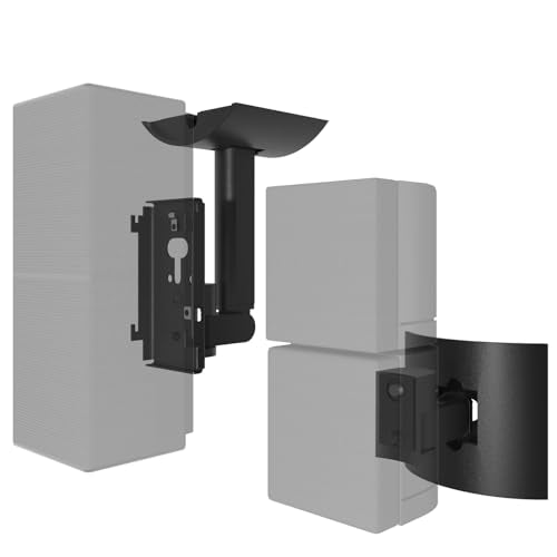 Dinghosen Black Wall Mount Bracket for UB-20 Compatible with Bose Cube Speakers Lifestyle 6 10 15 18 28 12 (Black) - color: Black