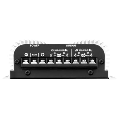 Taramps TS 400x4 400 watts RMS 4 Channels Full Range Car Audio Amplifier, 2 Bridged Channels, RCA Input Class D, Output Power, Multichannel Amplifier System, Small - TS400X4 | Bridgeable outputs, built-in HPF/LPF crossovers and RCA inputs provide flexible