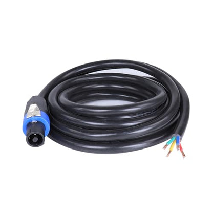 HBU 1 Pack 10 Feet Pro Road Tour 4 Conductor Speakon Cable - 12 Gauge Speak-On to 4-Wire Cables for Chuchero, Tweeters, Mids Wiring (4 Conductors, 10Ft.) - size: 10 Feet (1-Pack), style: 4-Conductor Wiring