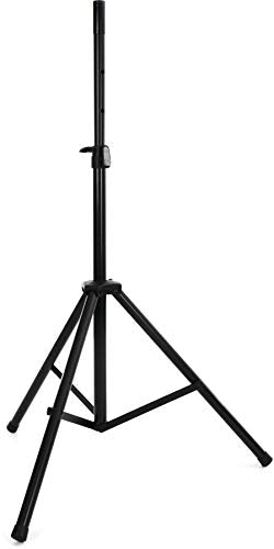 K&M Topline 21471 Speaker Tripod Black Aluminium with Shock Absorber, Attachment Aid and Tripod - Comfortable Transport