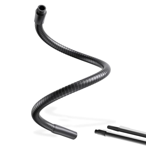 19" Gooseneck Arm, 3/8" Female to Male Metal Thread, 360° Microphone Flexible Arm, Gooseneck Tube Extension Holder, for Phone, Microphone Holder, Black