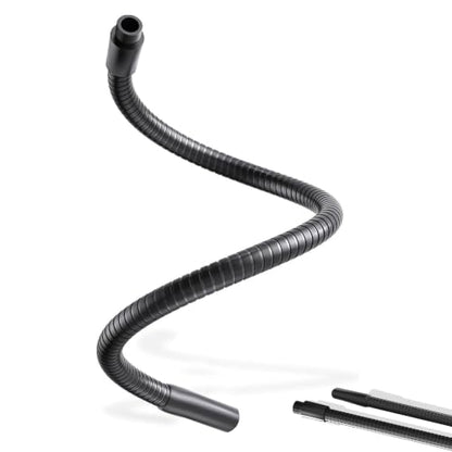 19" Gooseneck Arm, 3/8" Female to Male Metal Thread, 360° Microphone Flexible Arm, Gooseneck Tube Extension Holder, for Phone, Microphone Holder, Black