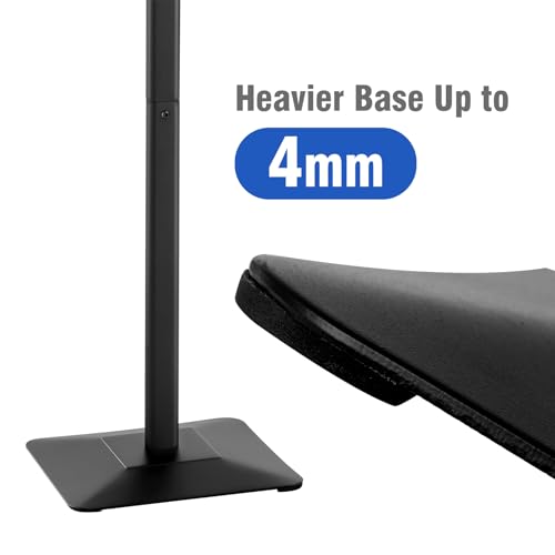 YIYO Sign Stand Poster Stand，adjustable heavy duty pedestal Sign Holder Floor Stand，aluminium frame floor standing for display11*17 inch，Black (11*17 Black)