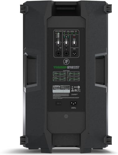 (1) Mackie Thump212XT 1,400-watt 12-inch Powered Speaker with Bluetooth Streaming, Feedback Eliminator, Music Ducking, Dual TRS/XLR Bundle with EMB XLR, Microphone, Stand, Gravity Magnet Package