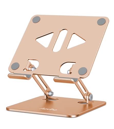 Aoviho Tablet Stand for Desk,Adjustable Tablet Holder,Gold - color: Gold