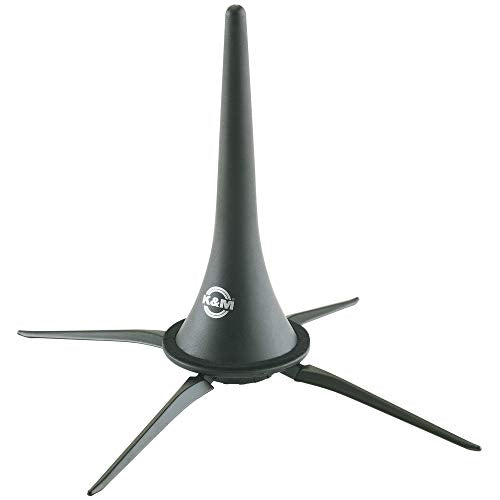 K&M König & Meyer 15222.000.55 Clarinet In-Bell Portable Stand - Lightweight with 4 Leg Folding Base - Fits A and B Clarinets - Stable Secure Base - Professional Grade - Made in Germany - Black - size: 4 Leg