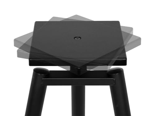 Monolith Easel Style Speaker Stand, 28in (Each) Adjustable Spikes, Supports up to 100 LBS, Sturdy Construction, Compatible with Most Bookshelf Speakers