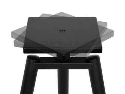 Monolith Easel Style Speaker Stand, 28in (Each) Adjustable Spikes, Supports up to 100 LBS, Sturdy Construction, Compatible with Most Bookshelf Speakers