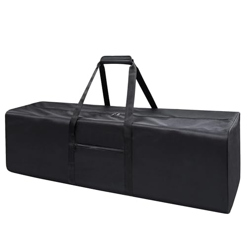 Urbanstand 46 inch Foldable Duffel Lock Zipper Travel Camp, Black - color: Black, size: 46 Inch