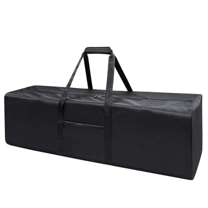 Urbanstand 46 inch Foldable Duffel Lock Zipper Travel Camp, Black - color: Black, size: 46 Inch