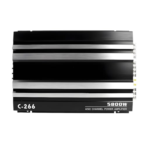 Car Power Amplifier 4-Channel Slim Stereo Car Audio Amplifier Amp 12V (4 Channel - 13.39 inch) - style: 4 Channel - 13.39 inch