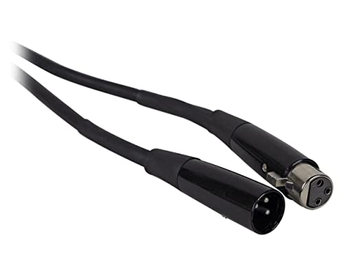 Rockville RDX3M50 50' 3-Pin DMX Lighting Cable, Female to Male, 100% OFC | Copper Conductors, Nickel Plated, 120 Ohm, XLR Connectors, Strain Relief, Hi-Density Braided Shield, EMI/RFI Rejection - size: 50 Foot