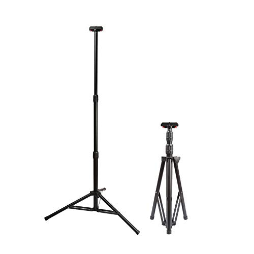 Adjustable Tripod Stand for LED Flood Light, Black, 5 Feet - color: Black, size: 59in